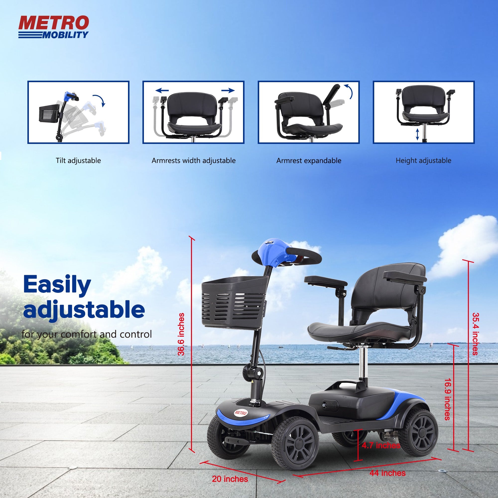 4 Wheel Mobility Scooter - Electric Wheelchair