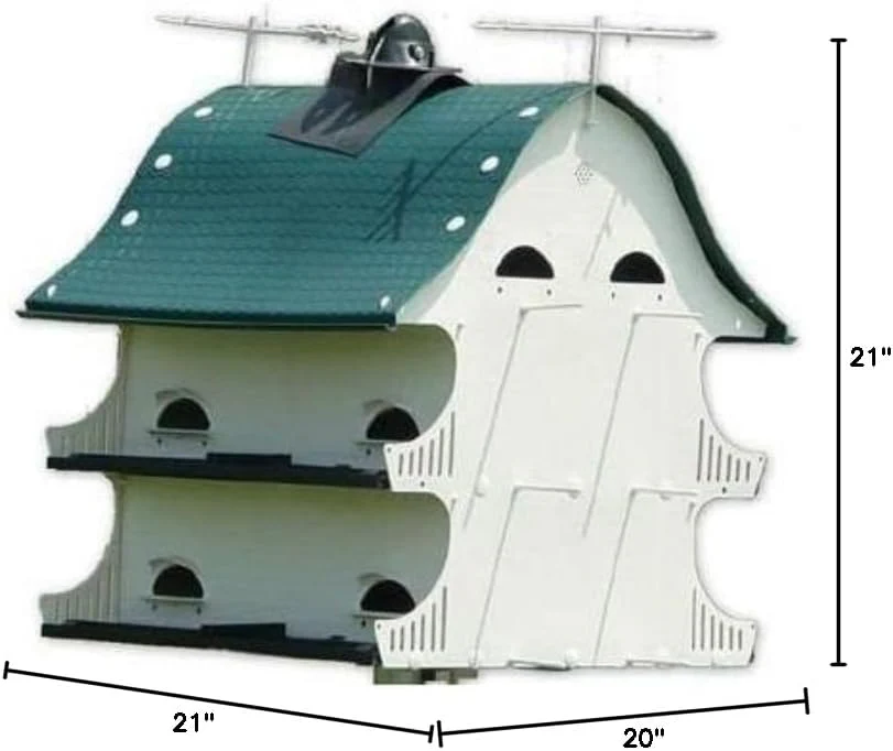 S&k The American Barn 12 Room Purple Martin Bird House