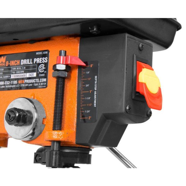 4206T 2.3-Amp 8 in. 5-Speed Cast Iron Benchtop Drill Press with 1/2 in. Chuck Capacity
