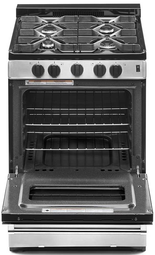 Whirlpool ADA 24 Stainless Steel Freestanding Gas Range With Sealed Burners