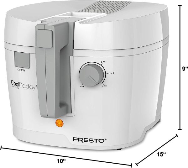 05443 CoolDaddy Cool-touch Deep Fryer White
