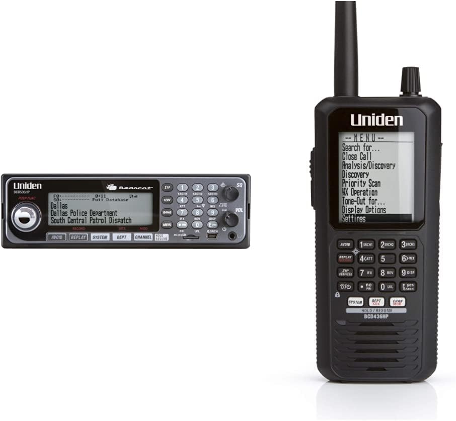 Uniden BCD436HP HomePatrol Digital Handheld Scanner with GPS & Weather Alerts