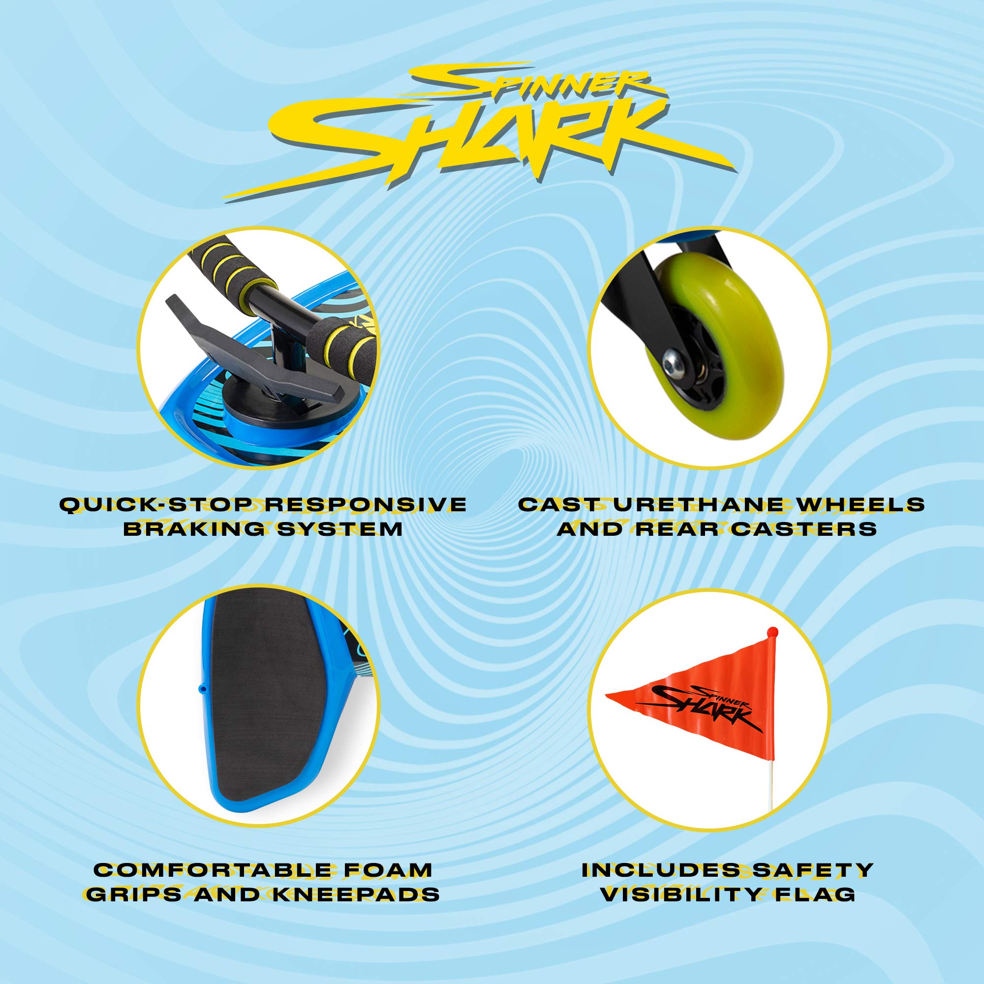 Spinner Drifting Kneeboard Scooter Casters