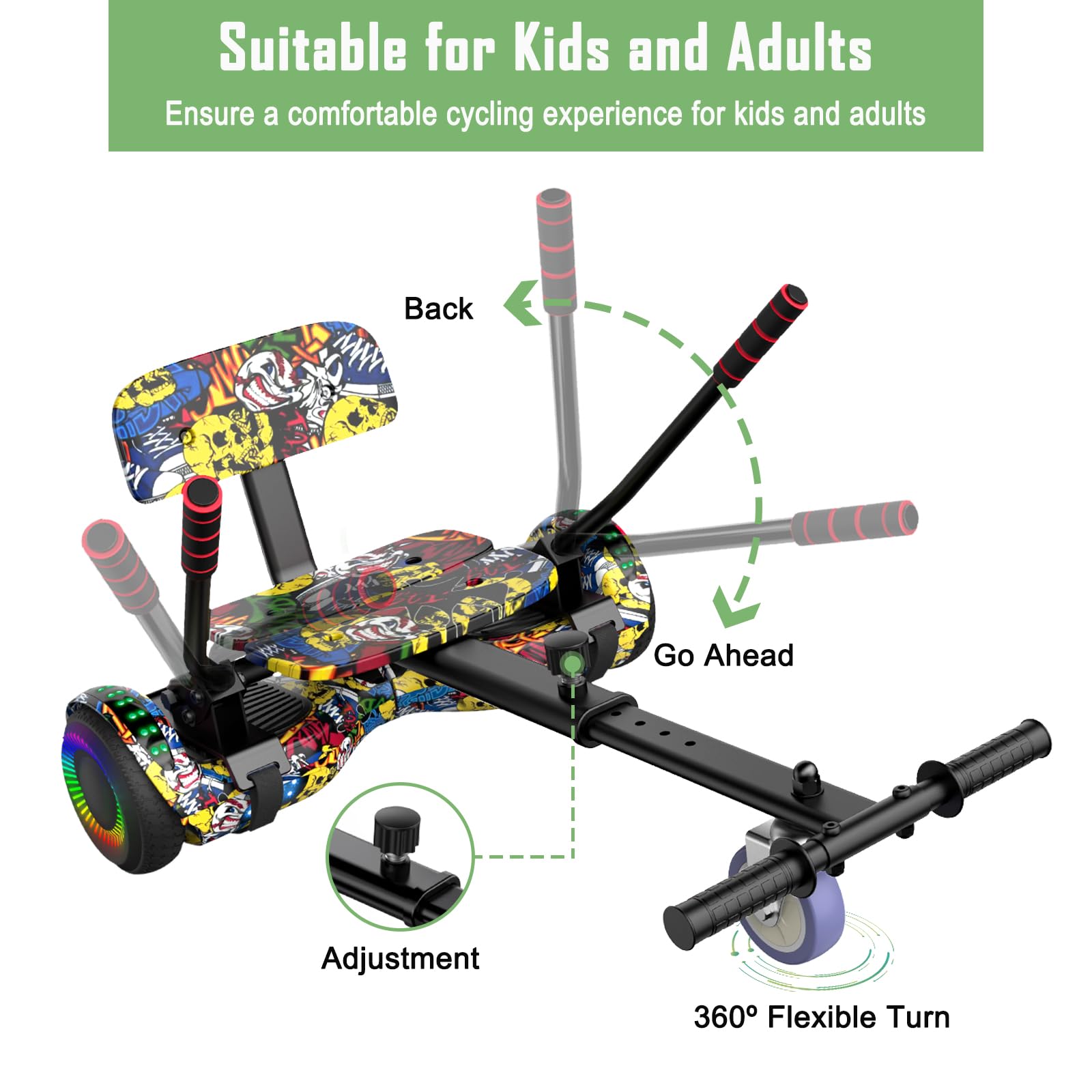 UNI SUN Hoverboard Attachment Balancing Hoverboards