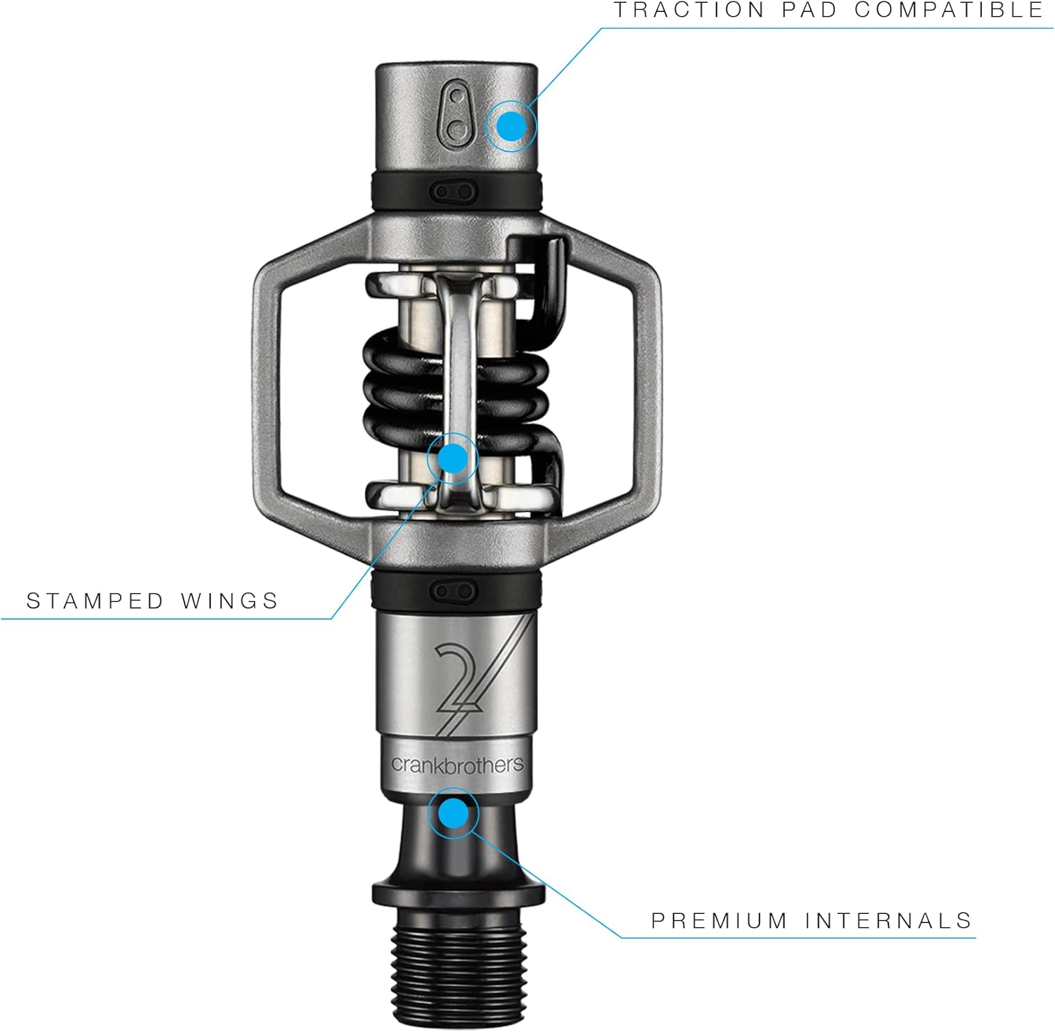 Crankbrothers Eggbeater 11 Titanium Road Bike Pedals, Gold, Lightweight, Unisex Adult