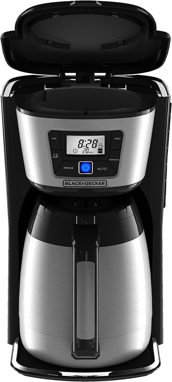 12-Cup Thermal Coffeemaker, Black/Silver, CM2035B