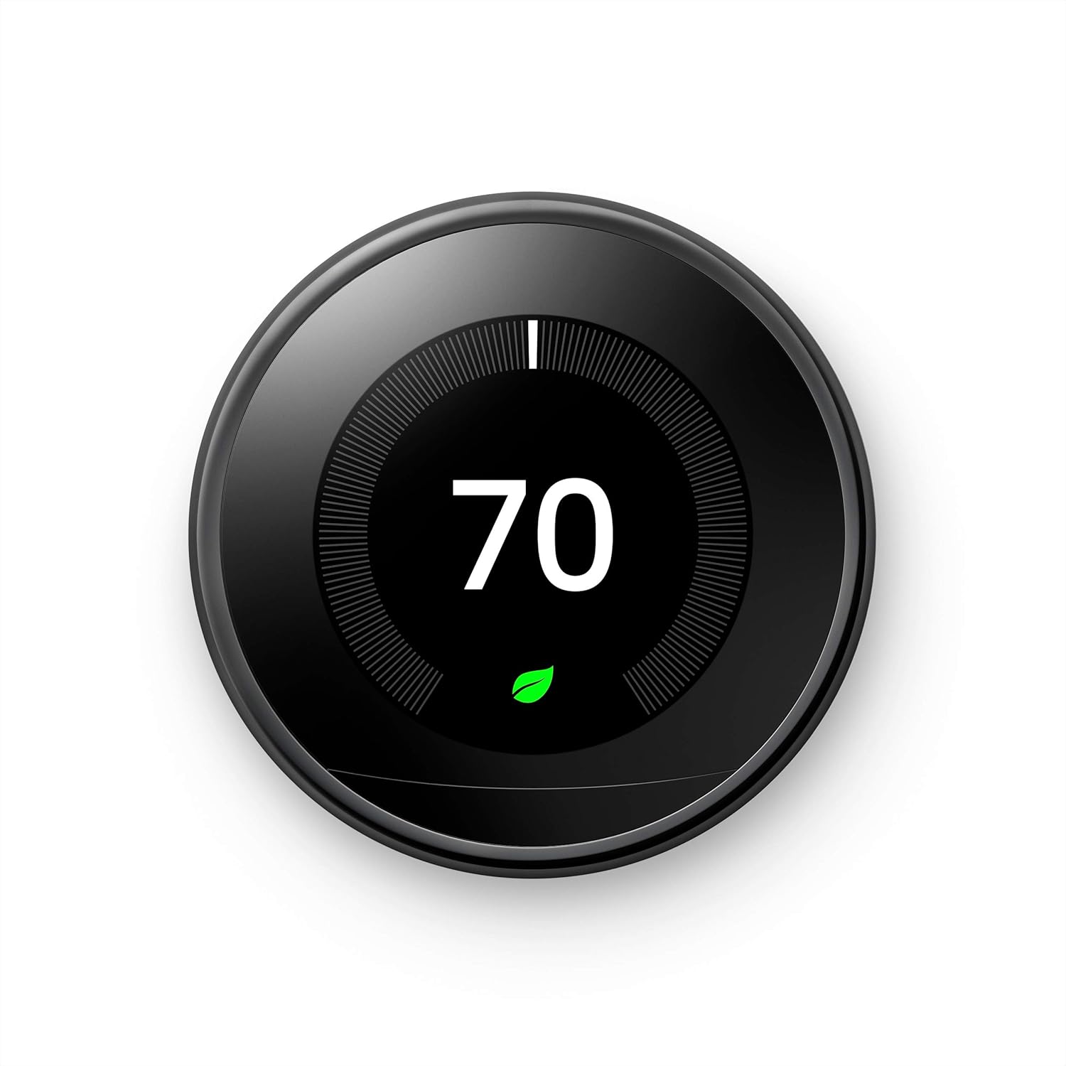 Nest 3rd Gen Learning Thermostat, Programmable Smart, Alexa Compatible, White, Wi-Fi, Energy Saving, Home Use