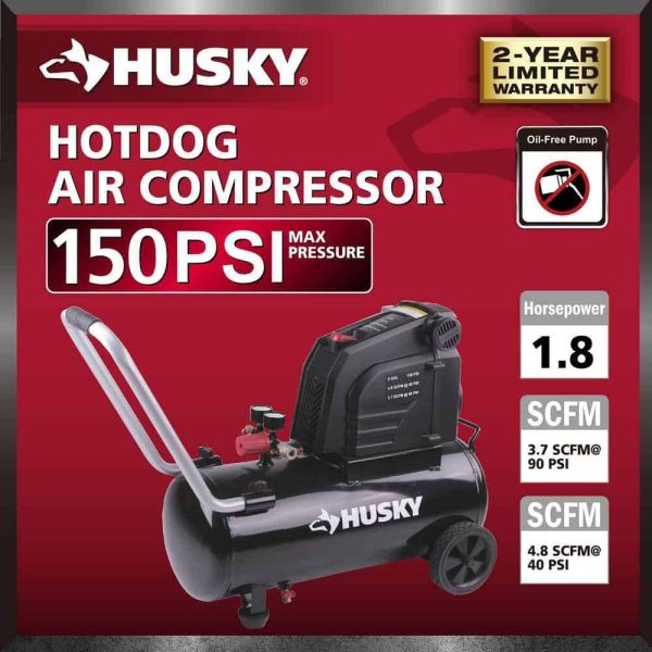 0300816 8G 150 PSI Hotdog Air Compressor