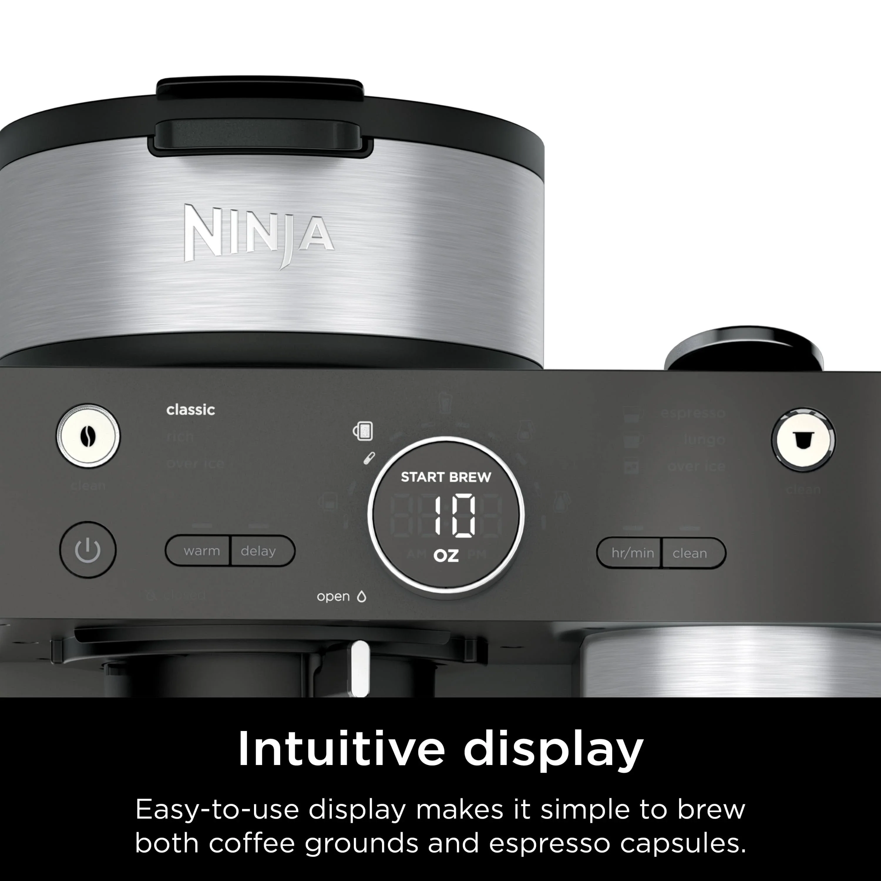 Ninja CFN601 Espresso Coffee Barista System Single Serve Capsule Compatible