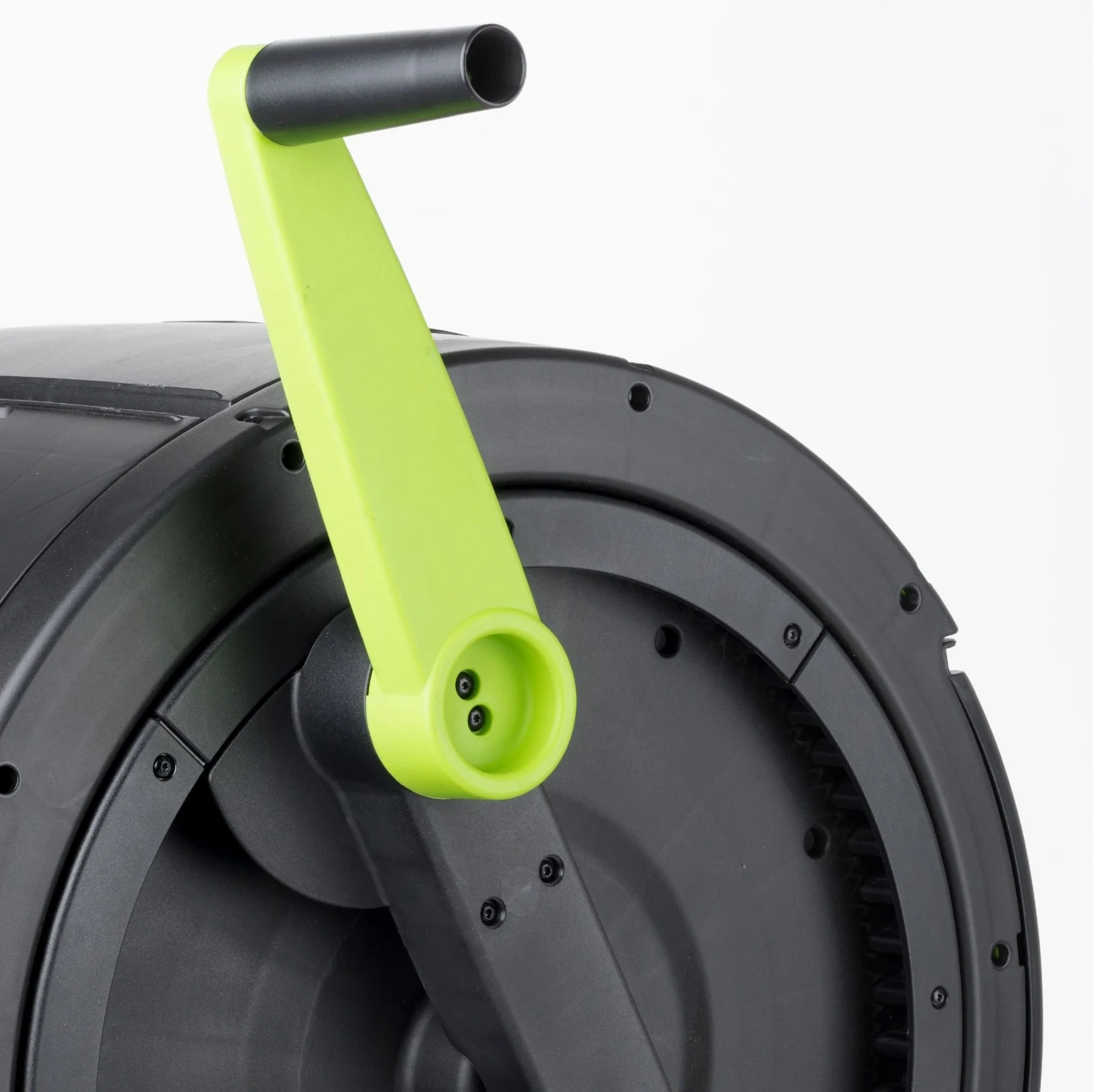 Maze 65-Gallon Compost Tumbler & Cart Combo, Dual Compartments, UV-Protected, Zinc-Coated, Black