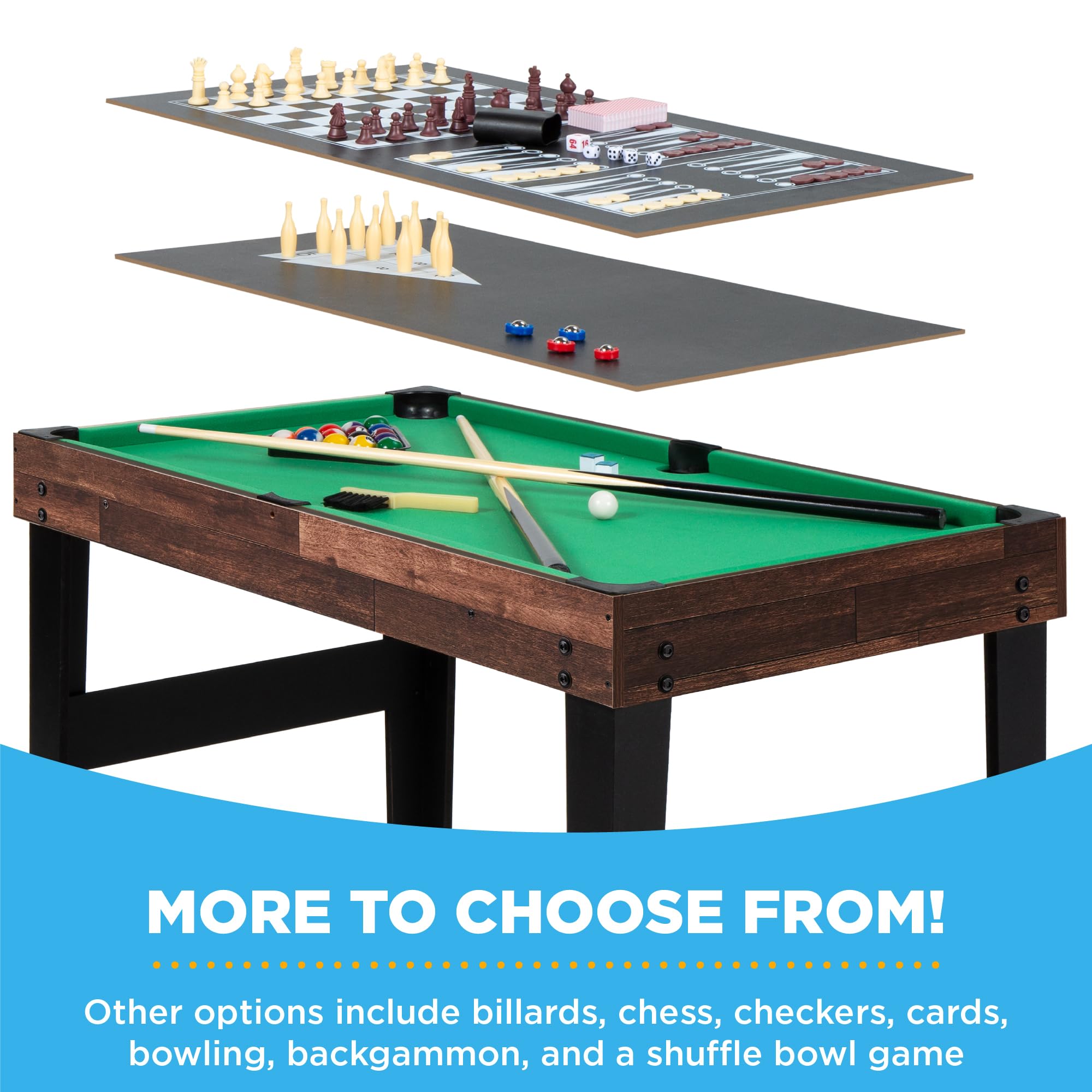 Best Choice Products Shuffleboard Backgammon
