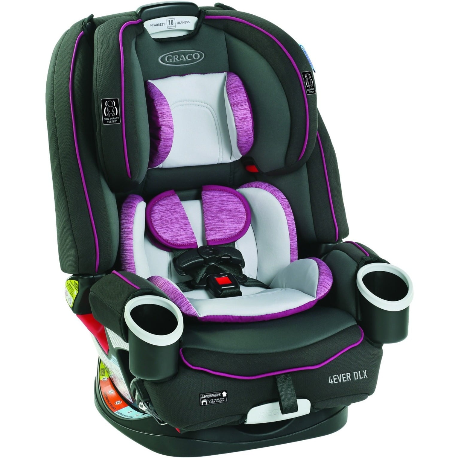 Graco 4Ever DLX 4-in-1 Convertible Car Seat, Fairmont Black