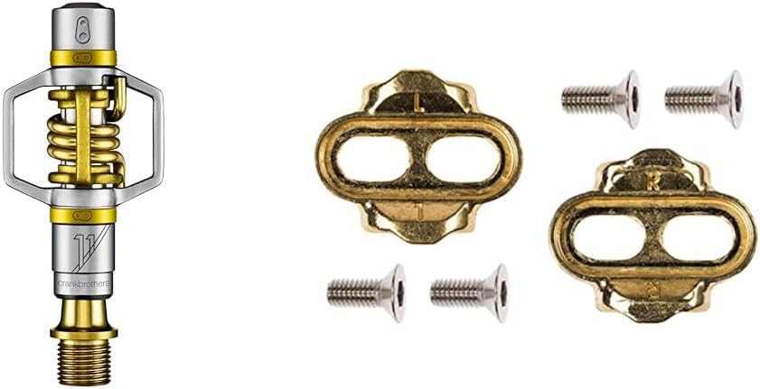 Crankbrothers Eggbeater 11 Titanium Road Bike Pedals, Gold, Lightweight, Unisex Adult
