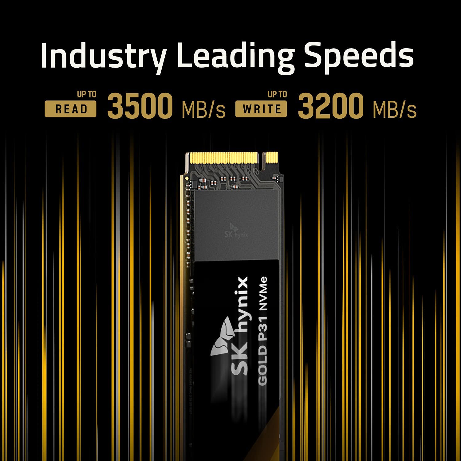 SK hynix Gold P31 PCIe NVMe Gen3 M.2 2280 Internal SSD | Up to 3500MB/S