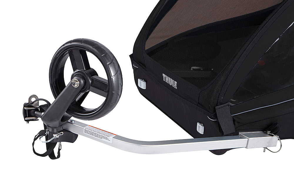 Thule - Coaster XT 2-Seat Bicycle Trailer and Stroller - Black