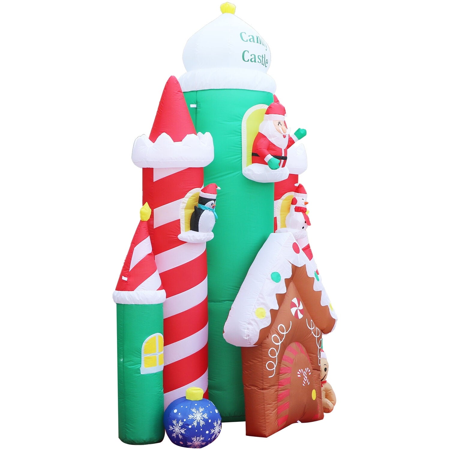 Fraser Hill Farm 10ft Inflatable Candy Castle w/ Lights