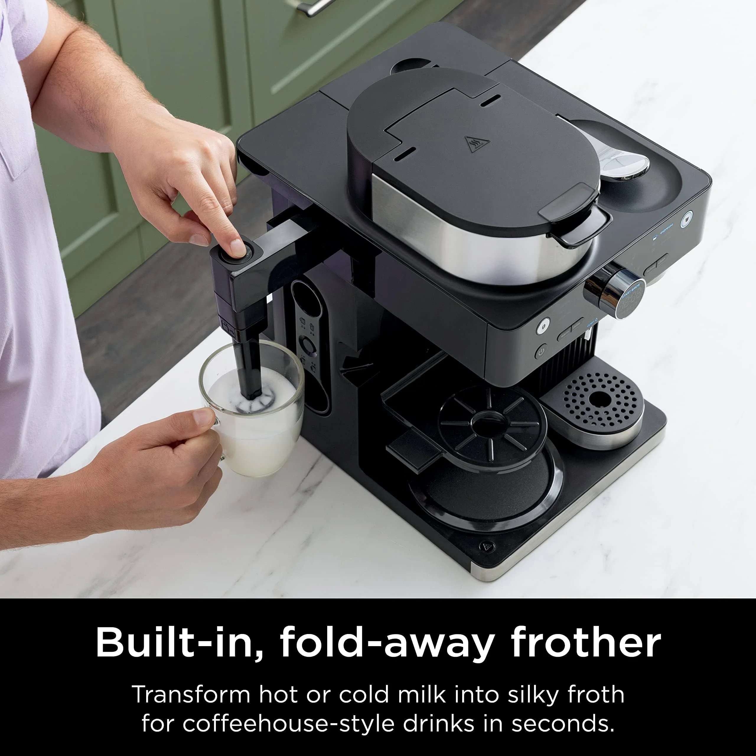 Ninja CFN601 Espresso Coffee Barista System Single Serve Capsule Compatible