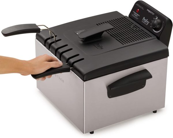 05466 Stainless Steel Dual Basket Pro Fry Immersion Element Deep Fryer