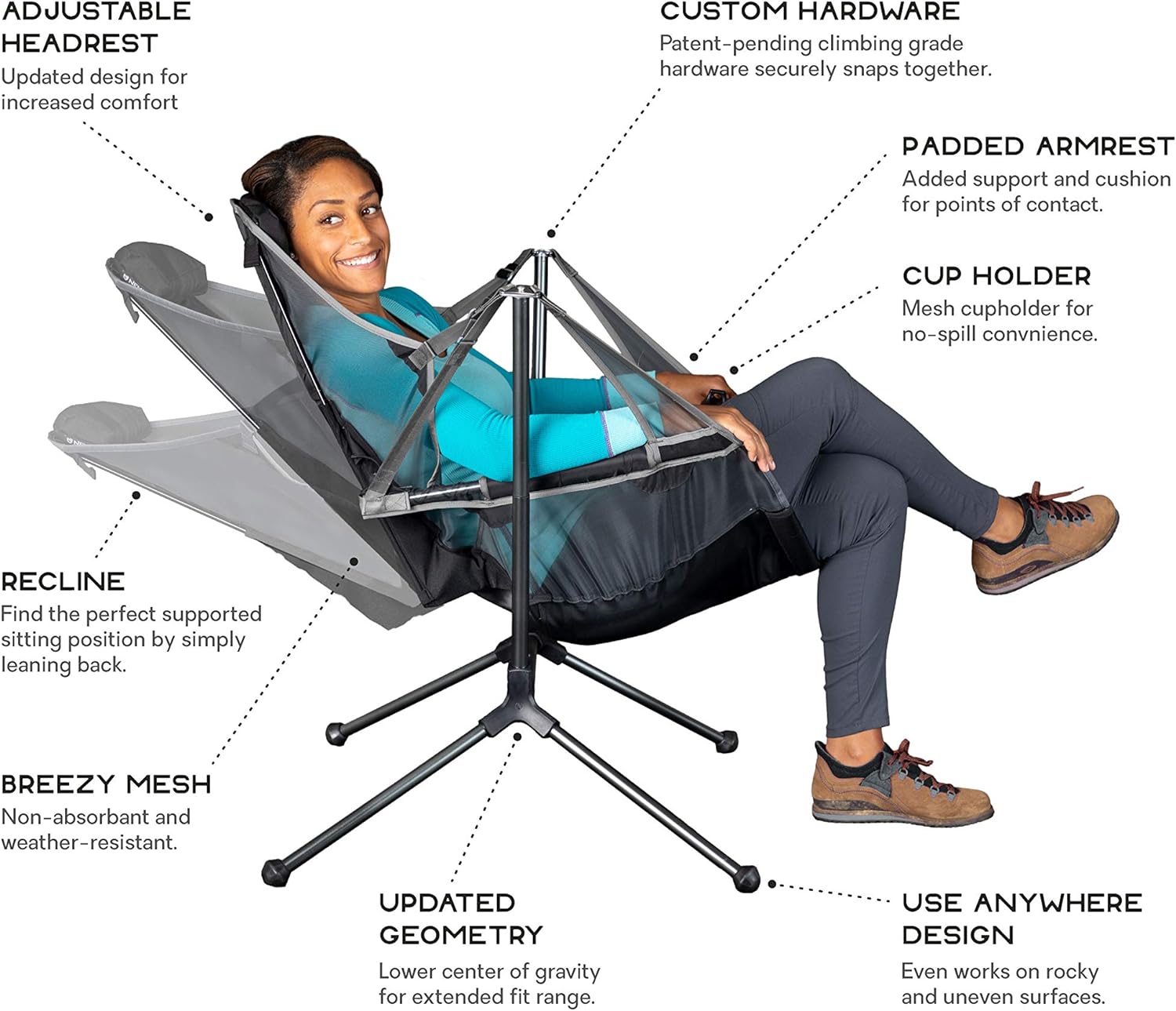 Equipment Stargaze Reclining Luxury Camping Chair, Oxide