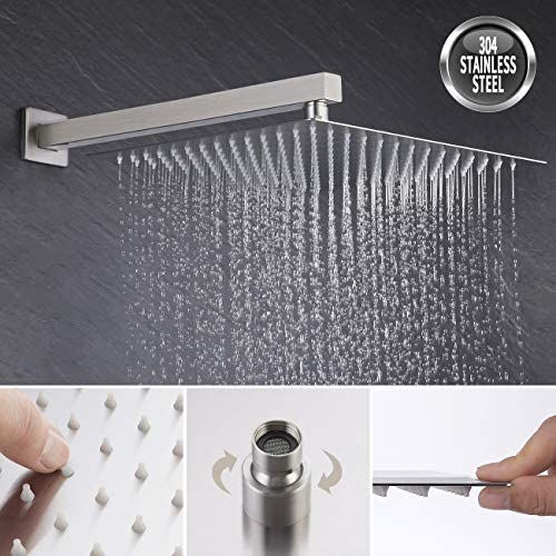 KES Shower System 12 Inch Rain Shower Head