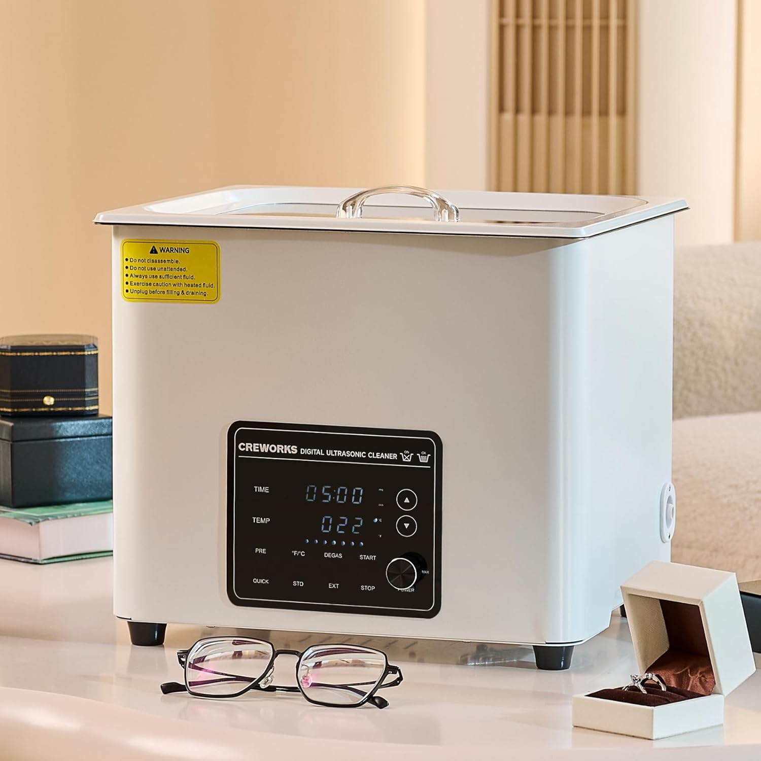 30L Large Ultrasonic Cleaner, Total 1400W Professional Industrial Auto Cleaning Machine for Carburetor Tools Parts Instrument, 40kHz Digital Sonic Cavitation Cleaner with Heater & Timer