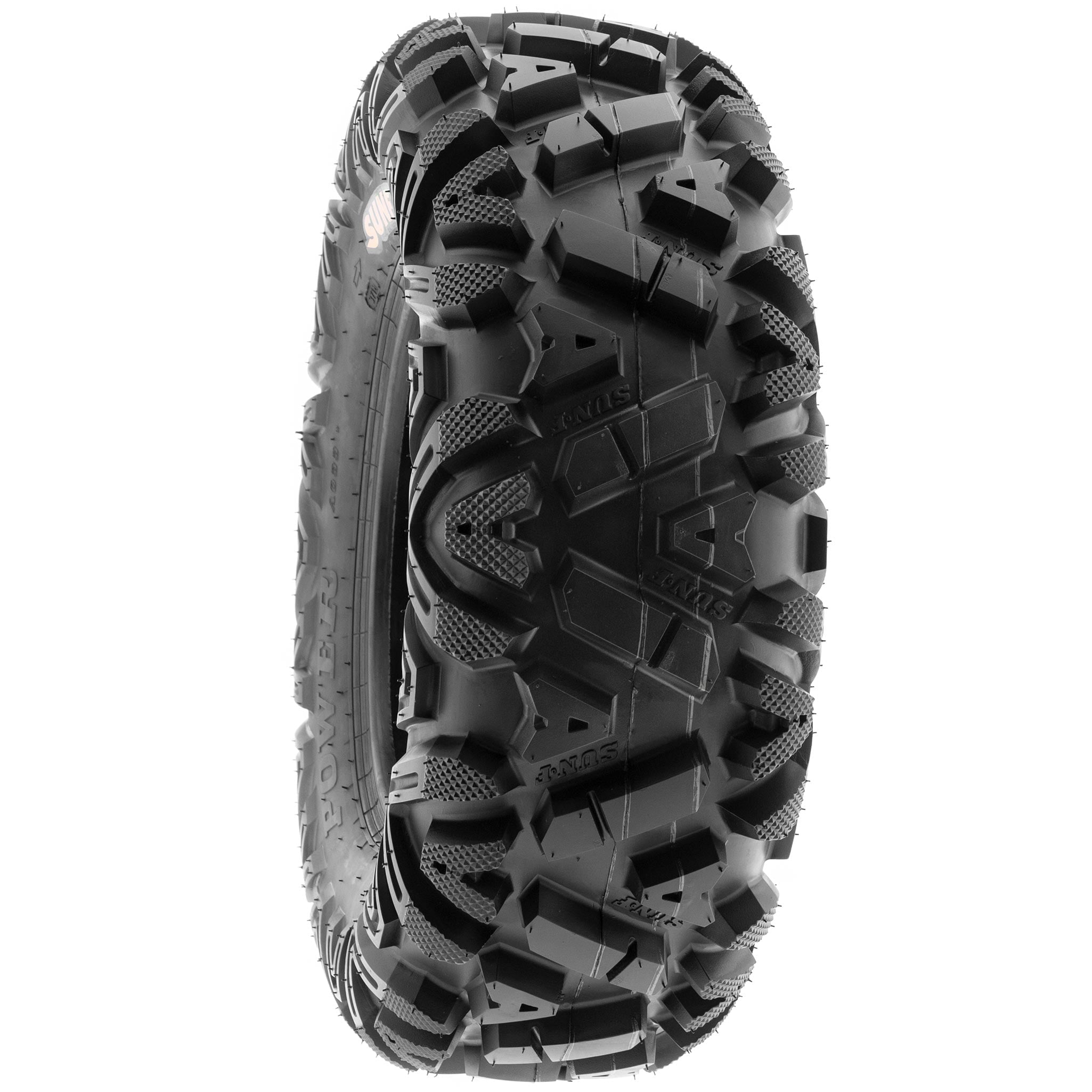 SunF All Terrain ATV UTV Tires 25×8-12 and 25×10-12 6 PR A033 (Complete Full Set of 4)