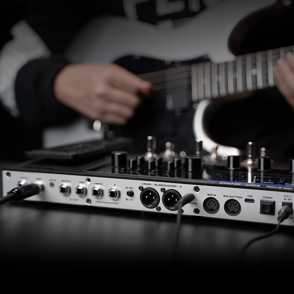 Valeton GP-200 Multi-Effects Guitar/Bass Pedal with Amp Modeling, IR Cab Simulation, MIDI, USB Interface