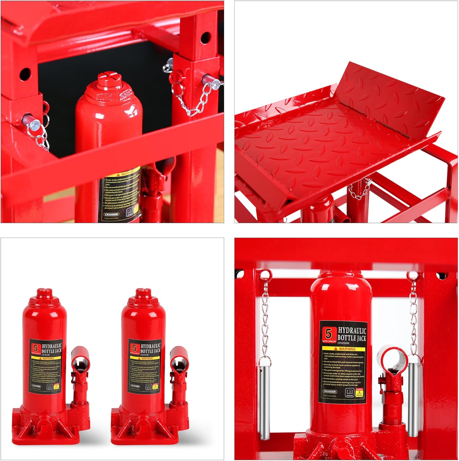 CuisinSmart 2 Pack Hydraulic Car Ramps 5T 11000lbs