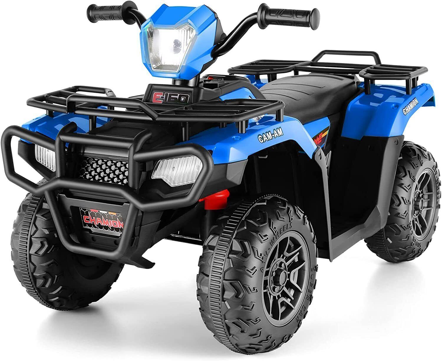 12V Electric Kids Ride On Car ATV 4-Wheeler Quad w/ Music LED Light Gift NEW！