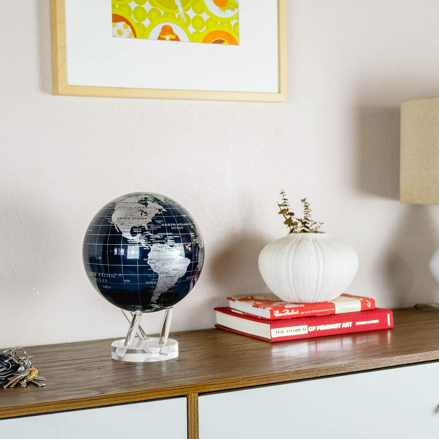 Silver Black Metallic MOVA Globe