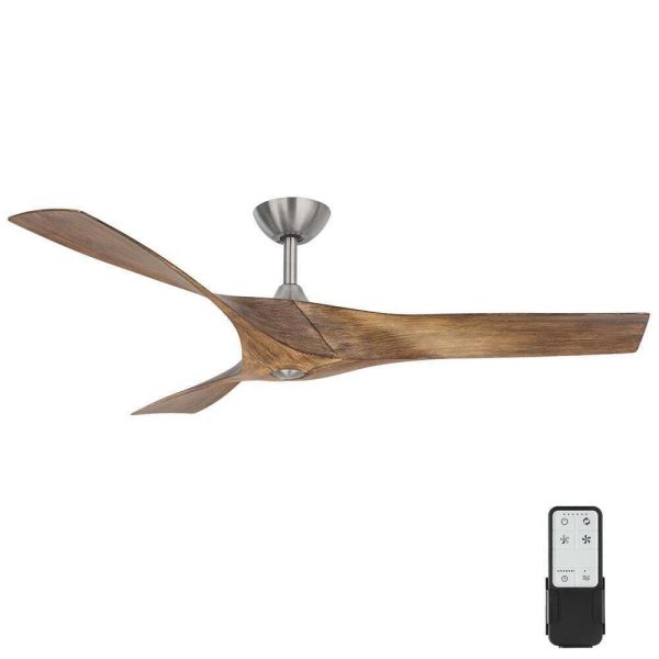 34776-HBU Wesley 52 in. Indoor/Outdoor Brushed Nickel DC Motor Ceiling Fan with Remote Control