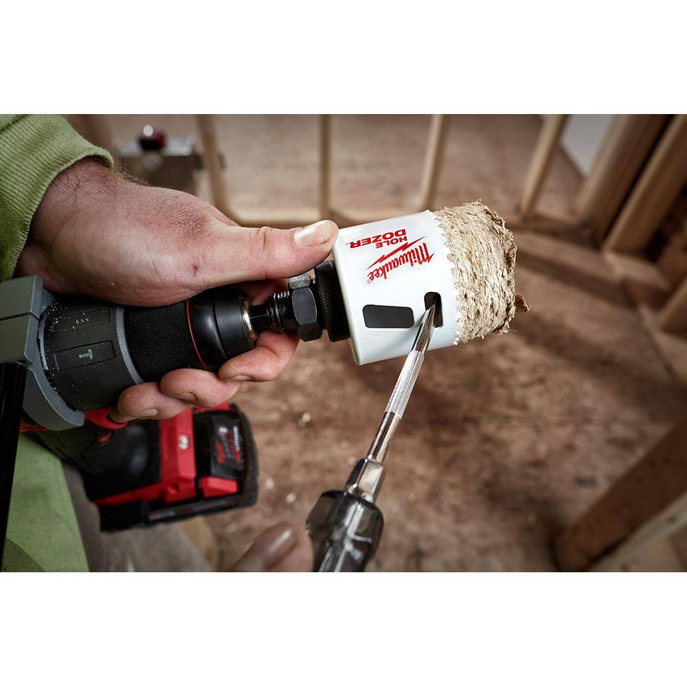 110-Piece Hole Dozer Bi-Metal Hole Saw Set   SHOCKWAVE Driver Bit Set