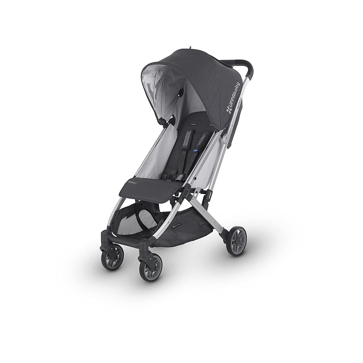 2018 UPPAbaby MINU Stroller �C Jordan (Charcoal Melange/Silver/Black Leather)