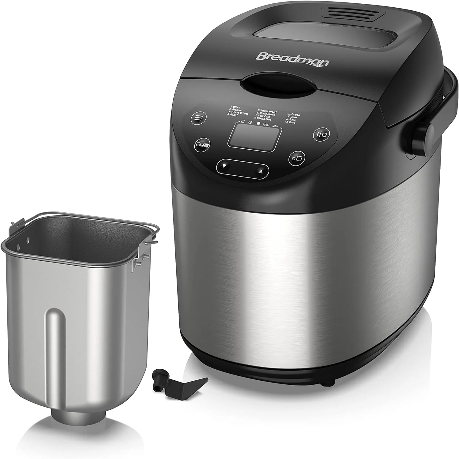 Breadman 2-Pound Bread Maker, Stainless Steel, BK1200SS