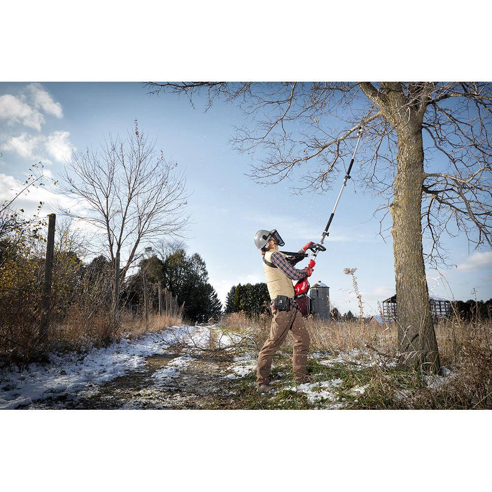 49-16-2720-49-16-2740 M18 FUEL QUIK-LOK 10 in. Pole Saw Attachment and M18 FUEL QUIK-LOK Rubber Broom Attachment (2-Tool)