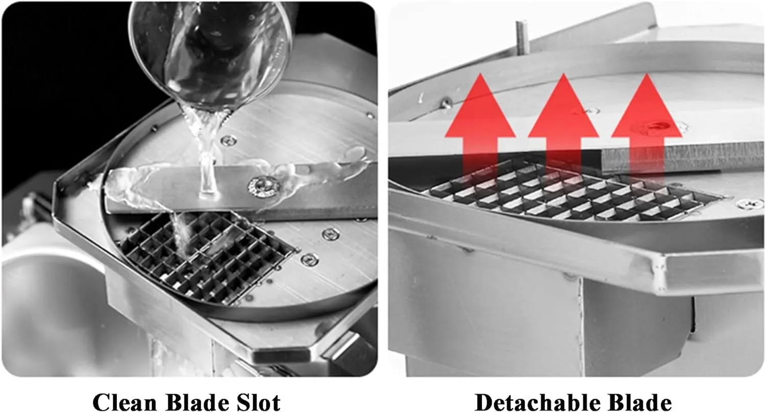 Commercial vegetable cutter Electric fruit cutter, 110V stainless steel automatic fruit and vegetable cutter