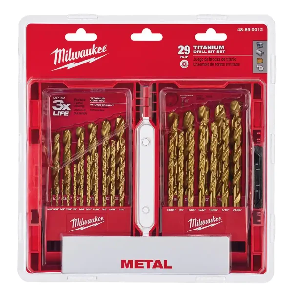 48-89-0012 Titanium Drill Bit Set (29-Piece)