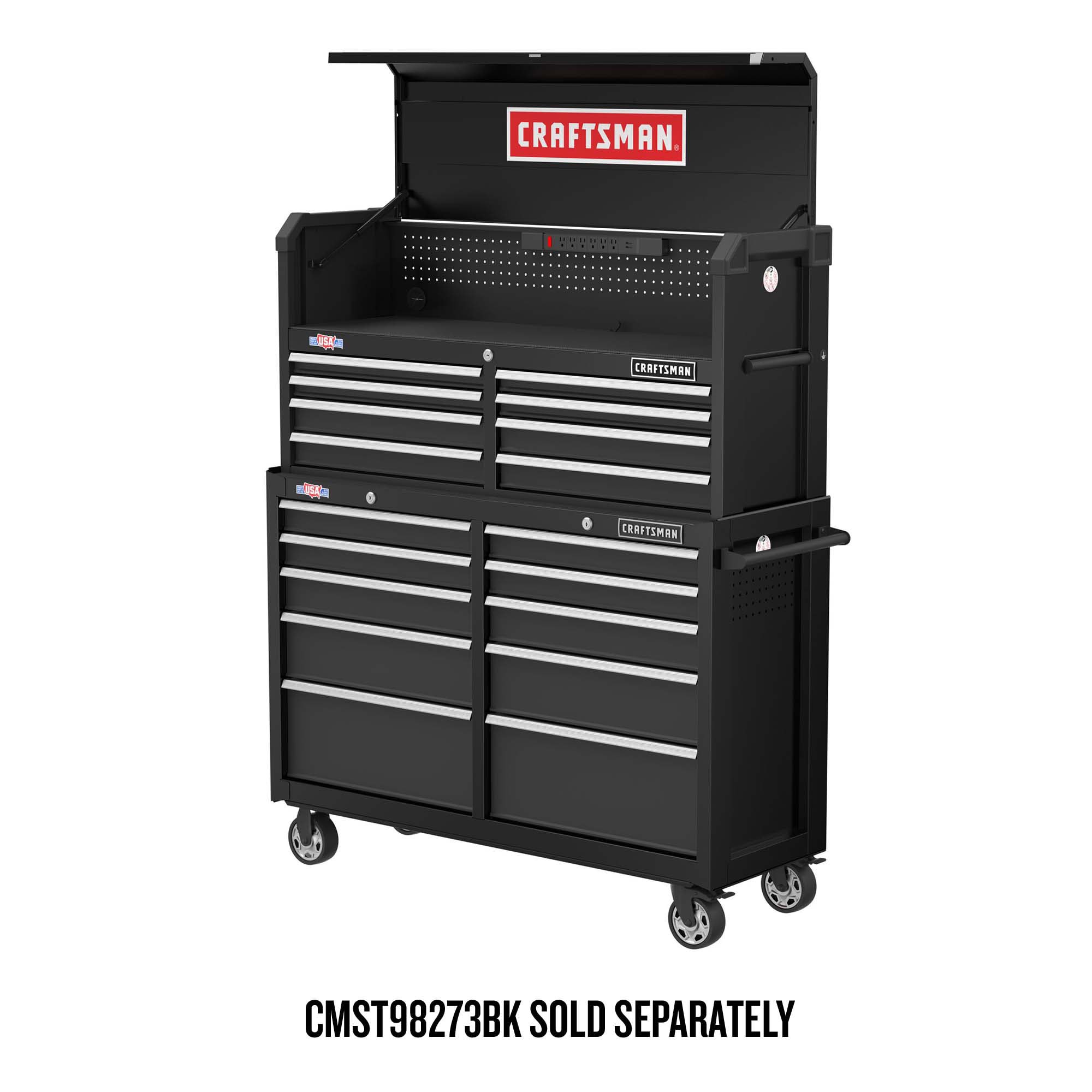 2000 Series 51.5-in W x 24.7-in H 8-Drawer Steel Tool Chest (Black)
