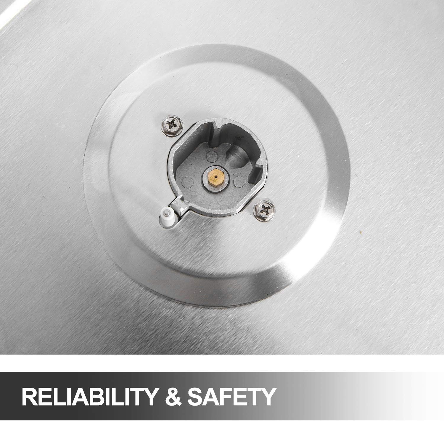 22′′x20′′ Built in Gas Cooktop 4 Burners Stainless Steel Stove with NG/LPG Conversion Kit Thermocouple Protection and Easy to Clean (20Wx22L)