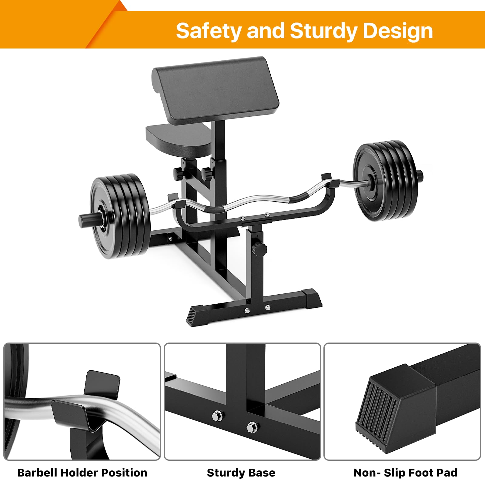 Uboway Adjustable Preacher Strength Training