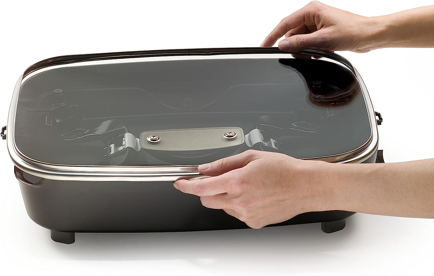 06857 16-inch Electric Foldaway Skillet, Black