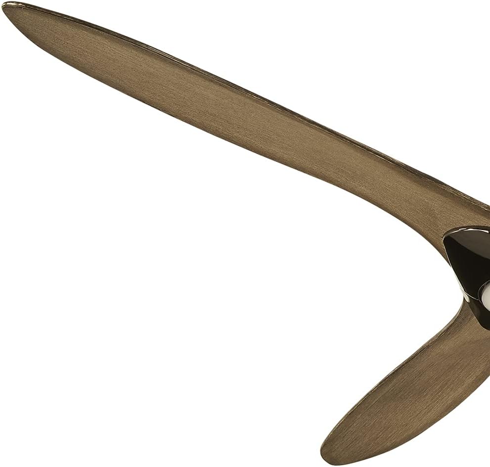 Minka-Aire Sleek 60′′ Ceiling Fan, Soft Brass/White, LED, Smart Remote/App Control, Energy Star Certified