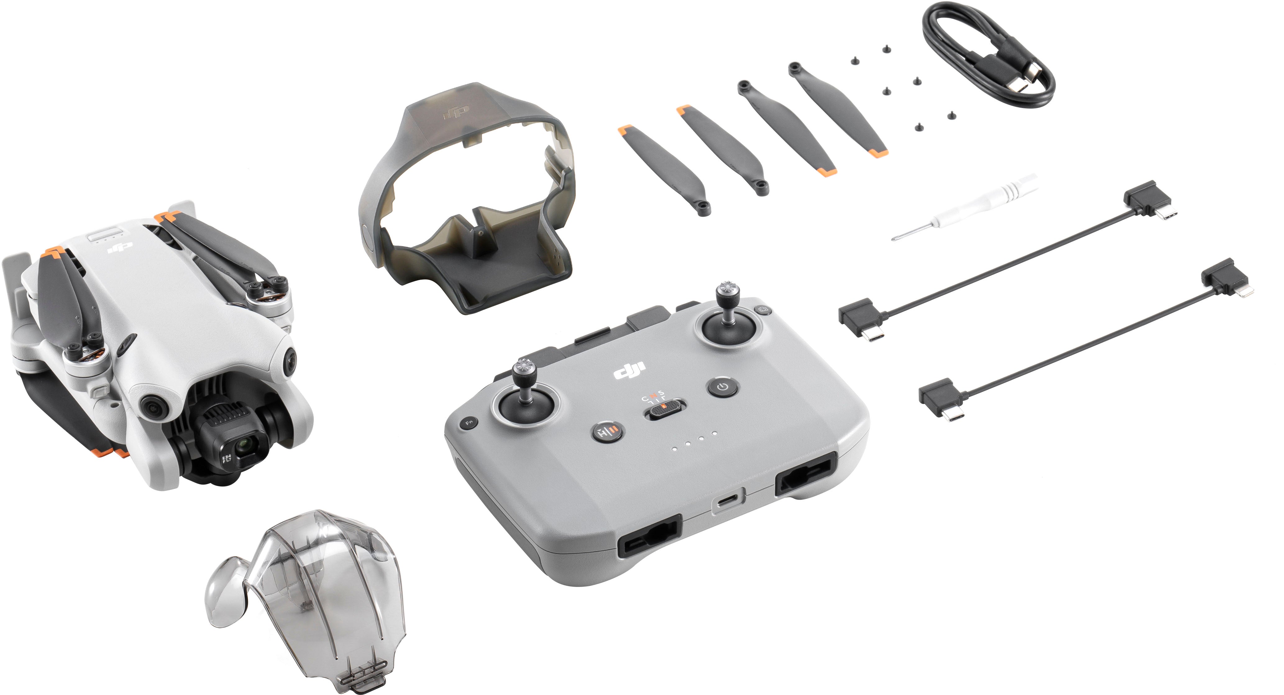 Mini 4 Pro Drone with Remote Control - Gray