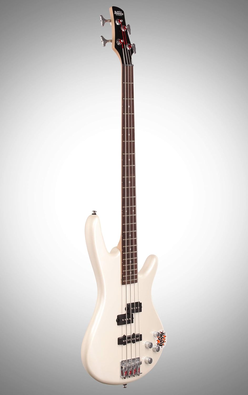 Ibanez GSR200 4-String Electric Bass Guitar, Pearl White, Right Handed, Basswood Body, Rosewood Fretboard