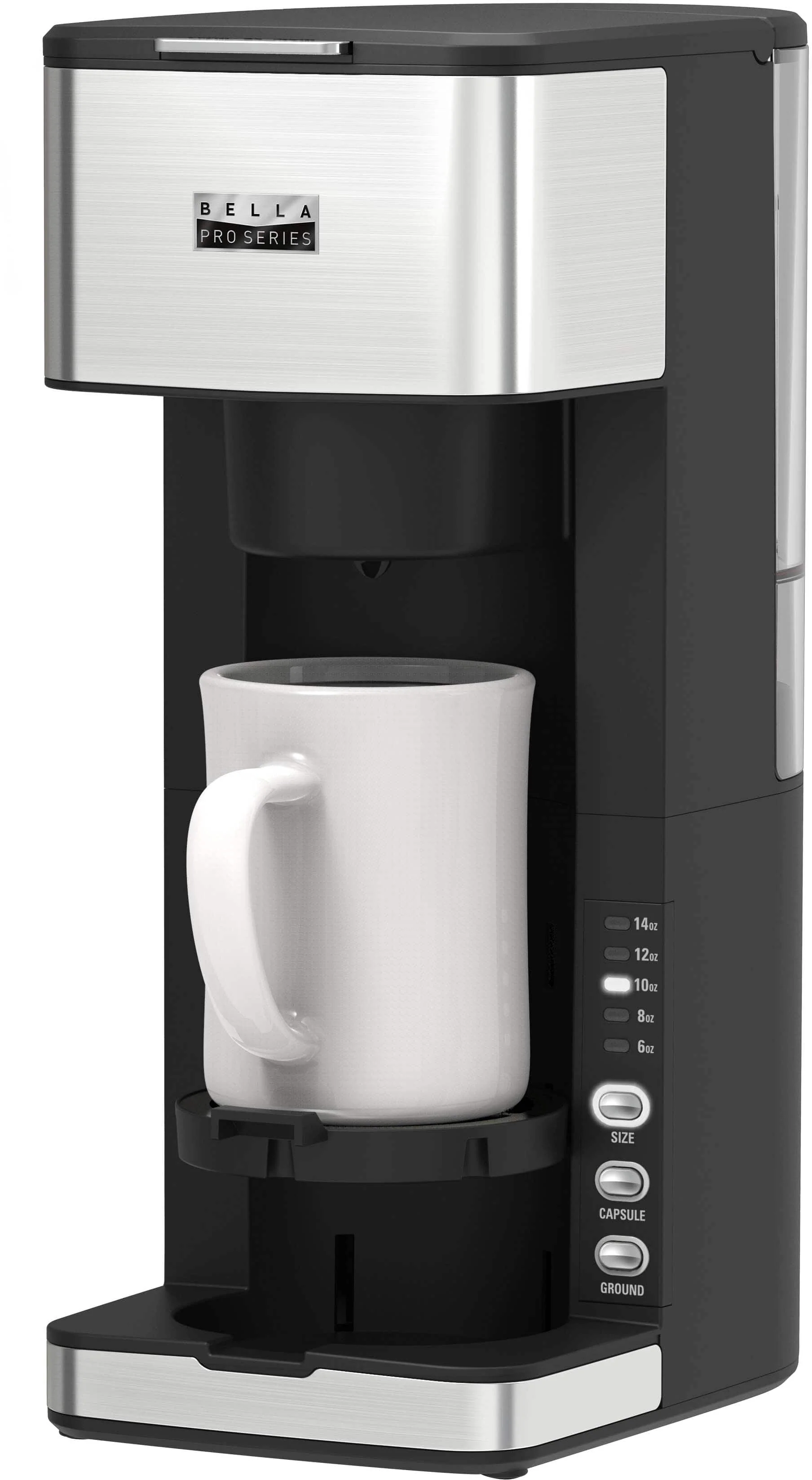 bella PRO - Dual Brew Single Serve Coffee Maker - Stainless Steel