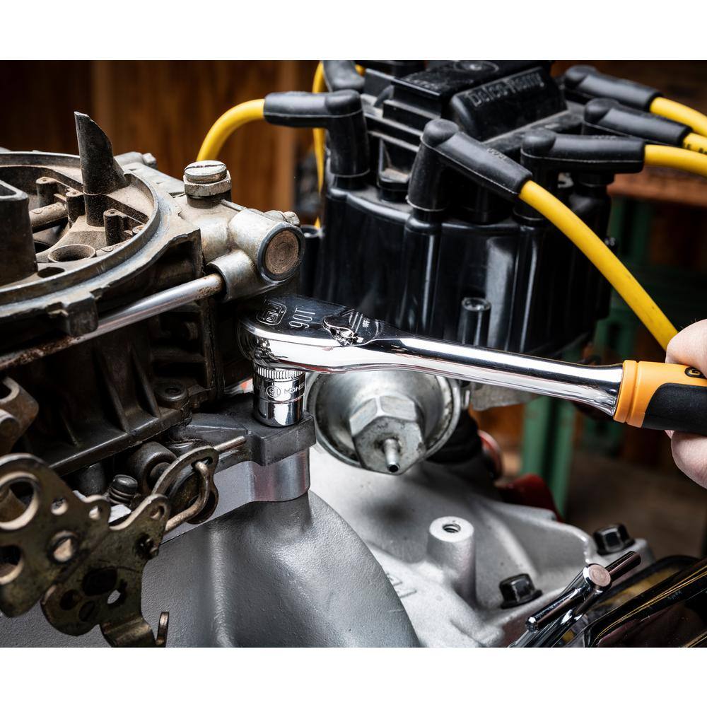 1008066262 3/8 in. Drive 90-Tooth 6-Point Standard and Deep SAE/Metric Mechanics Tool Set (58-Piece)