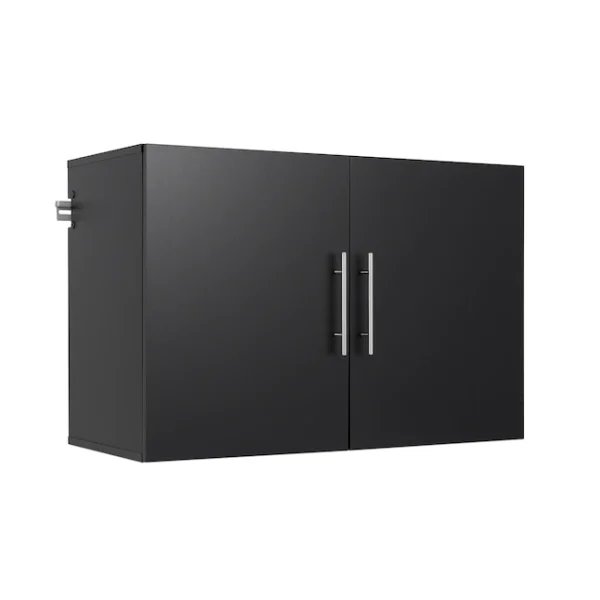 36 in. W x 24 in. H x 16 in. D Upper Storage Cabinet in Black (1-Piece )