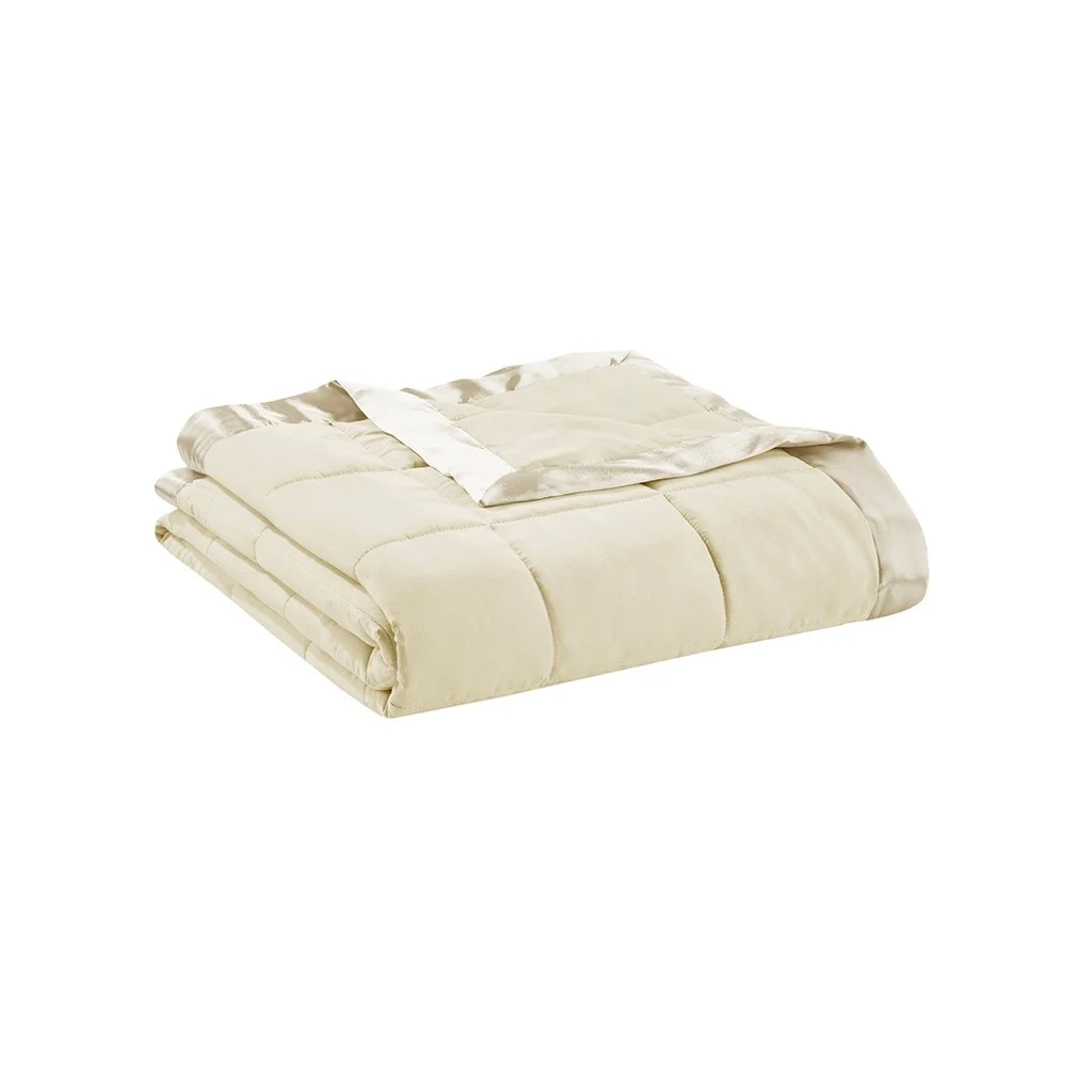Gracie Mills Larry All-Season Down Alternative Blanket with Satin Trim