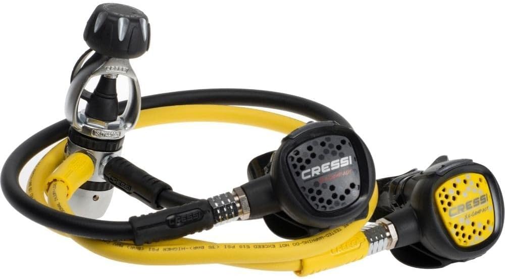 Cressi AC2 Compact/Octopus Compact Scuba Diving Regulator Set, Lightweight & Durable, Black