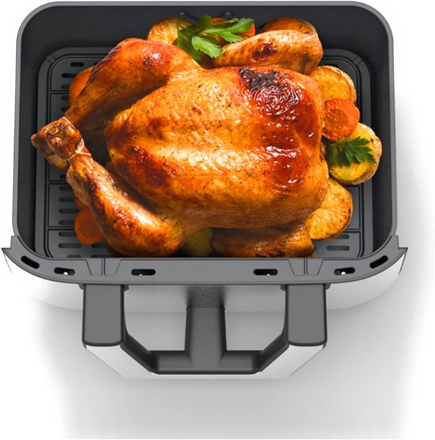 Bella Pro Series - 9-qt. Digital Air Fryer with Dual Flex Basket - Stainless Steel